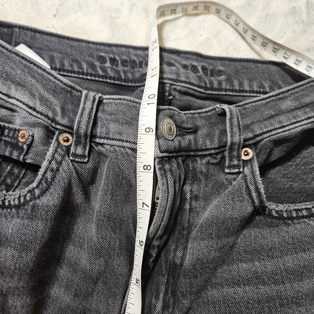 Women Amererican Eagle Black Destroyed Knee Bootcut Jeans! - Picture 6 of 7